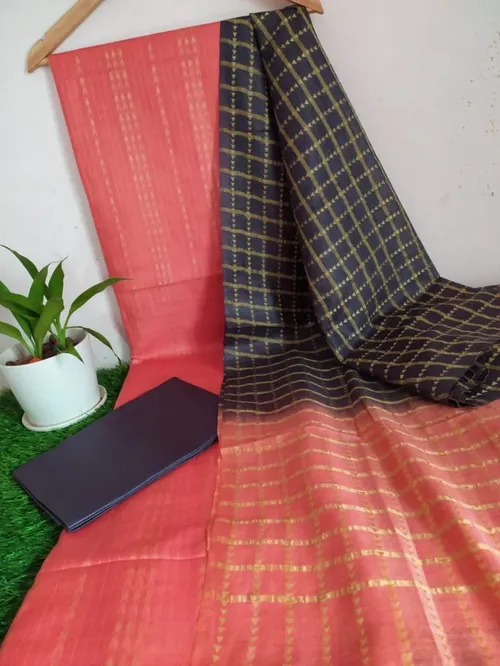 Elegant Handwoven Katan Silk Weaving Suit – A Blend of Tradition and Timeless Grace